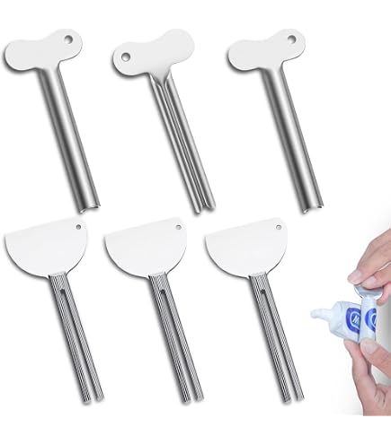 2 Chiavi Spremi Dentifricio In Metallo Argentato - Universali Per Tubetti, Tinture, Colori, Antisprco