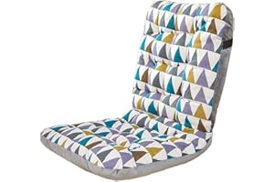 JORTUIO Pack 2/4/6 Cojines para Silla con Respaldo ,Cojín de Silla Oficina ,Cojines para Silla de Terraza Acolchados,para Gaming,Mecedora,Terraza,Ruedas,Exterior Jardin ( Color : P , Size : 35*45*57cm1pc )