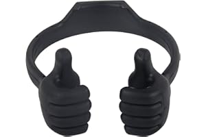 AUDINPU Support de téléphone Portable Thumbs Up, réglable Universel téléphone Portable et Tablette lit Bureau Support de Berceau de visionnage de Film (Noir)