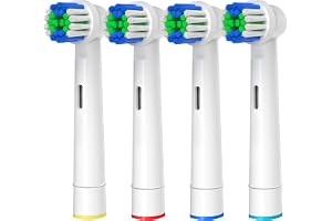GENKENT ersättningshuvuden för Oral B elektriska tandborsthuvuden kompatibel med Braun Oral b, 4 delar professionella huvuden