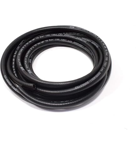 Tuyau Carburant 7 Mm (Int. 7 Mm / Ext. 14 Mm) - 1 Mètre SAE J30 R6 Essence Diesel + 2 Colliers 12x14 Mm