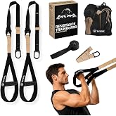 THYSOL Xtreme Straps Suspension Training Straps | Set with Adjustable Anchor | Home Fitness - Suitable for Travel and Trainin