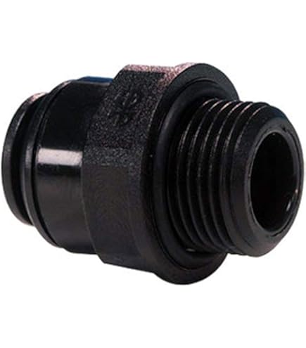 John Guest Speedfit PP010824W Polypropylene 1/4" OD X 1/2" NPTF Push-to-Connect Male Connector (10-Pack), White