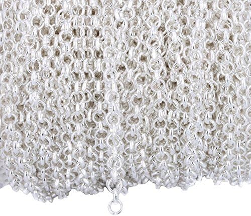 Ucatcher Rolo Chain Curb Chain Necklace Bulk Cable 11 Yards 2mm for Jewelry Making (Silver)