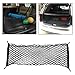 Price comparison product image JTDEAL Car Trunk Storage Net, Flexible Elastic Nylon Rear Cargo Organizer, Car Trunk Cargo Luggage Net Holder for Car Van SUV, with 4 Hook