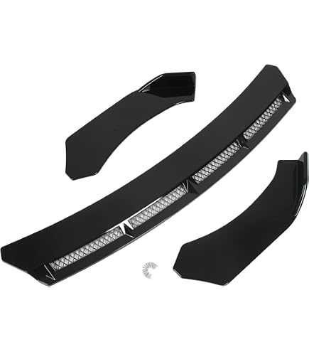 Front Bumper Spoiler Lip For Audi A4 8E B6 & Convertible - 3-Piece ABS Plastic