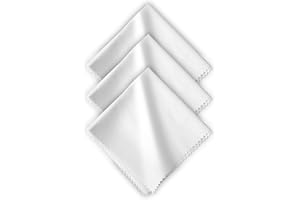 NIUQIGE Ensemble de Trois Chiffons en Microfibre pour Lunettes 20x20cm - Qualité opticienne pour Lunettes, smartphones, écrans - 3X Chiffon en Microfibre de qualité opticienne pour Nettoyage Efficace