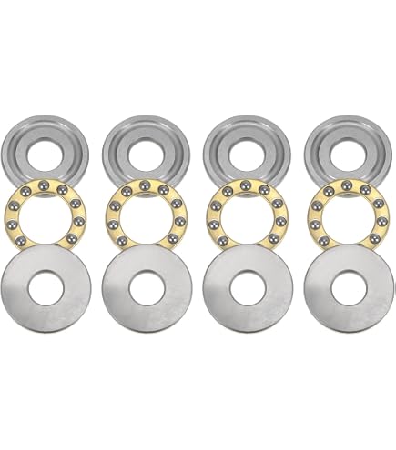 QUARKZMAN 2x Axiallager 10x18x5,5 Mm Aus Messing | Für Niedrige Drehzahlen & Axiale Belastung