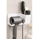 Mithra Life Wall Fixed White Hair Dryer Regulator Organizer MIT1166