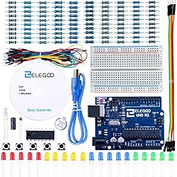 ELEGOO Conjunto Básico de Iniciación a Arduino UNO con Guías Tutorial en Español y Arduino UNO R3 Arduino UNO Starter Kit