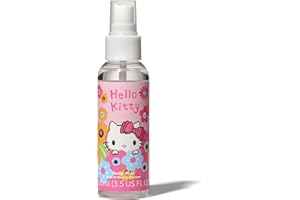 Hello Kitty Body Mist – 100ml Light Fragrance Sprays with Seasonal Scents – Fun Everyday Mist Long-Lasting 6 Hours Body Mist for Women (Rose & Cherry Blossom)