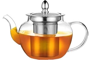 PluieSoleil Théière en verre de 1000 ml