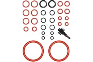 FUGLUS 30 juntas Kit de juntas tóricas para cafeteras,Tóricas de silicona para válvula de soporte,Compatibles con cafeteras Philips,Saeco,Spidem,Gaggia,Para válvulas de soporte,Válvulas de vapor