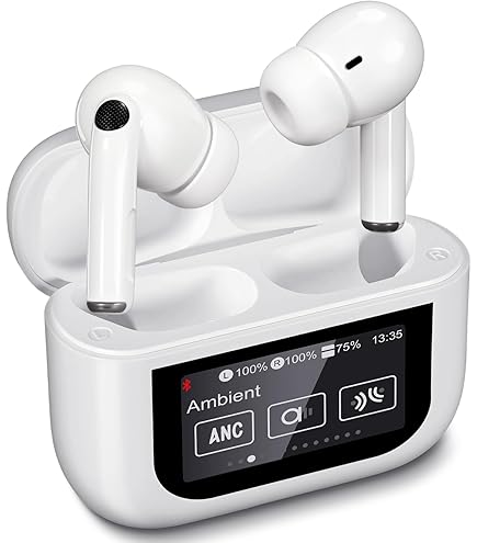 Thunelec Touchscreen Bluetooth hoofdtelefoon, in-ear hoofdtelefoon