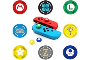 LYQNIHOB Cappucci Joystick, Gommini Joystick in Silicone, Protezione e Grip per Controller PS4 e altri dispositivi Gaming, Impugnature Protettive Multicolori per Joystick e Stick Analogico - 8 Pezzi