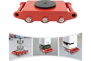 MEELRYD Industriella maskinskridskor , Duty Skate Dolly, 4 rullar, rullskridskor med 360° rotation, keps, skridskor, lastning, transport av tunga maskiner och hushållsapparater