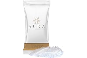 Aura Luxury Collection ® Cuffie monouso impermeabili per capelli da utilizzare sotto la doccia taglia unica con elastico