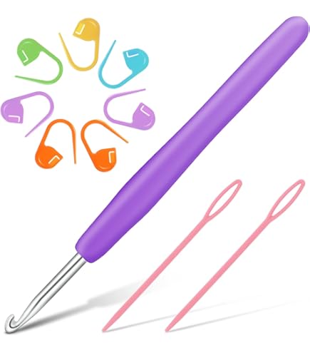 Uncinetti KnitPro Waves - Ganci In Alluminio Con Manico Ergonomico, Misure 2mm-12mm - Foto 4