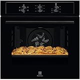 Electrolux Serie 300 Forno da Incasso Multifunzione, Capacità 68 Litri, EOH2H004K, Classe A, Pulizia AquaClean, Cottura Unifo