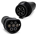 VORSPRUNG® EV Adapter from a Type 1 EV Charging Cable or Charger to Type 2 Electric Vehicle Converter for Conversion, Type 1 Charger/Cables to Type 2 Car, EV Adaptor