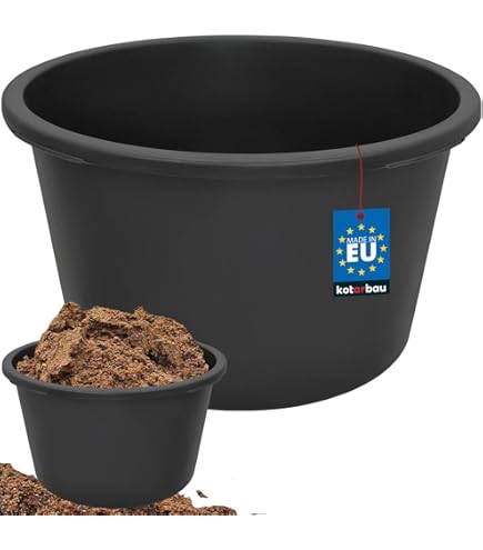 Karl Dahm Mörtelkübel 65 Liter - Schwarze Wanne Für Baustelle & Garten