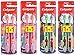 Colgate Smiles Children's Toothbrushes for Age 6 and Up 1 Pack of 2 Toothbrushes - Set of 4 (8 Brushes in Total) Colours May Vary