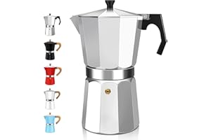DITOSH 12 Tasse Aluminium Espresso Stovetop Moka Pot Express Kaffeemaschine Perkolator italienischen klassischen Mokka Kaffeemaschine für und kubanische Cafe Brauerei für Haus & Camping 600ml 20oz