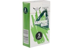 ROFFEE Sax Schilf,Altsax-Saxophon Blätter,alto sax saxophone reeds strength 3.0,10 pcs/box,individual packing