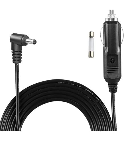 Cavo Accendisigari 12V A 90° Con Fusibile 10A – Spina DC 5.5x2.5mm Per Auto E Camper