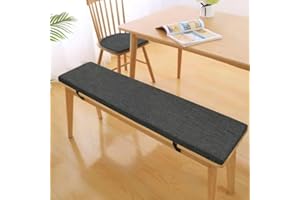 Edumov Seat Cushion, Bench Cushion, Cushion for Garden Bench and Hollywood Swing, Garden Bench Cushion for Garden Furniture, Bench Cushion Seat Cushion (30 x 30 x 5 cm, Warm Grey)