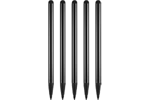 QUARKZMAN 5 stycken 2-i-1 pekskärmspennor, Bläck och Finspets Gummi Stylus för alla universella kapacitiva pekskärmar