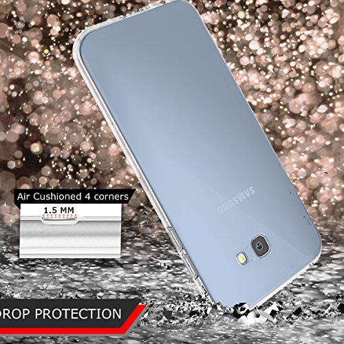 Samsung Galaxy A5 (2017) Hülle, KKtick Transparente Kratzfeste Schutzhülle Crystal Clear Bumper Premium TPU Silikon Durchsichtige Handyhülle für Samsung Galaxy A5 (2017) 5.2 Zoll Case Cover - 4