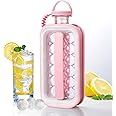 AWH Ice Cube Trays Portable Ice Ball Maker - Kettle With 17 Grids Flat Body Lid Cooling Ice Pop/Cube Molds For Cocktail,Coffee,Whiskey,Champagne,Beer,Juice,Water - PINK
