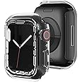 Dado Half Case Protector Compatible with Apple iWatch Series 9 | 8 | 7, Hard PC Anti Scratch Bumper case (Clear, 41 mm)