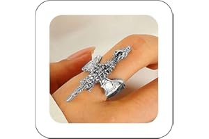 Dervivea Anello Gotico Del Drago Volante Anello D'oro Del Drago Da Dito Anello Del Drago Di Halloween Anello Del Drago Antico Anelli Aperti Del Drago Regolabile Anello Di Dichiarazione Del Drago