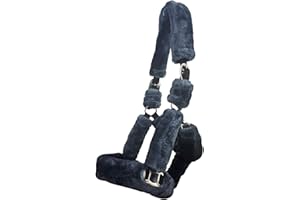 CAMEO EQUINE Cameo Fluffy Headcollar For Horses -Burgundy