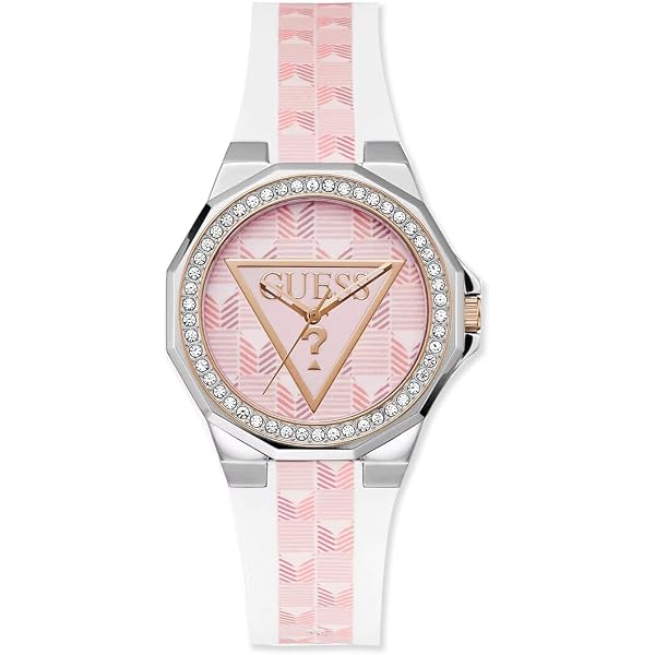 W0336L7 Guess Womens Dazzler Denim Band Watch Guess Women main image 3