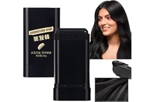 OUXING Safe and Convenient Comb Hair Dye,Waterproof and Sweat-Proof Hair Dye Comb,Hair Dy-e Comb Applicator for Root Touch Up,Hair Dy-e Concealer for Men & Women,Hair D-ye for Grey Hair Cover Up,Black