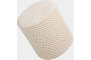 HOOWARM Elástica Funda Otomana Cuadrado/Redonda Funda De Puff Taburete Cubo De 40x40/45x45 Funda Para Reposapiés Cubierta Polvo Otomana Taburete Sofá Protector Retirable Lavable ( Color : A15 , Size : 40x40cm