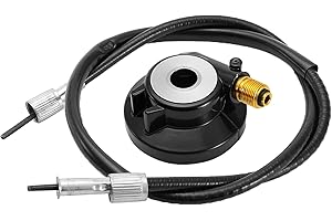 AYNEFY Automatic Transmission Speedometer Driven Gear, 12mm Speedometer Speed Drive Gear with Cable for Motorcycle GY6 Scooter Parts