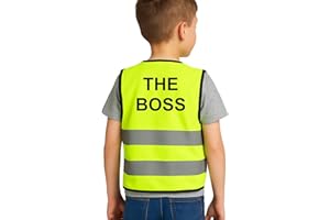 Step Ahead Kids Hi-Vis Safety Infant Vest – High Visibility Reflective Waistcoat for Children Boys & Girls Safety Vest with Back Side Custom Print