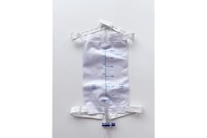 BOOFIRE Bolsa de drenaje para piernas, bolsa de pierna urinaria, bolsa para incontinencia urinaria con diseño de doble vendaje y drenaje rápido y fácil, 32 onzas (1000 ml) (1)