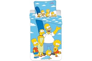 GÉNÉRIQUE Dekbedovertrek De simpsons - Eenpersoons - 140x200cm