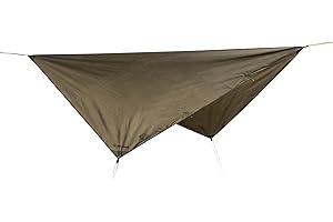 Snugpak All-Weather Shelter G2 WGTE - 3x3m Tarp & Emergency Shelter - 100% Waterproof Camping with UV30 Protection - Tent Tarp For Bushcraft & Camping - With Guy-Lines & Alloy Tent Pegs (Olive)