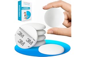 SilverRack Fermaporta Adesivo da Muro Bianco [6 pezzi] – Paracolpi Porta per Proteggere Pareti – Gommini per Porte come Fermaporta da Pavimento o da Maniglia – Proteggi Maniglia Porta – Ferma Porte