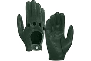 Harssidanzar Hommes Gants De Conduite En Cuir Non Doublés