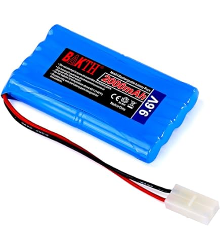Batería Coche Teledirigido Batteria Trasmettitore Tx Quadrato Voltz 2000 MAh 9,6 V Adatta A JR, Spektrum, Etronix, Tam 5055323941450 Bateria Rc