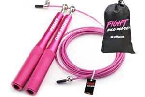 ZEDEGRAN: Comba crossfit profesional de aluminio + bolsa de almacenamiento, comba boxeo apta para todos los niveles, longitud ajustable, cuerda saltar alta velocidad