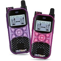 VTech KidiTalkie Explorer – Walkie-Talkie Infantil Con Linterna, Efectos De Voz Y Juegos, Envío De Mensajes Y Tarjetas, Para Niños +4 Años, Azul/Rojo