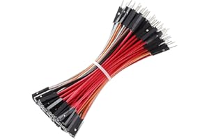 Bestlus Breadboard Jumper Wires 20AWG,Cables de Puente Macho a Hembra Premium M/F 4 '' 10CM, exclusivos, 10 Colores, Paquete de 120, Cabeza Cuadrada de 0.1 '' para Arduino Raspberry Pi (4 '', M/F)